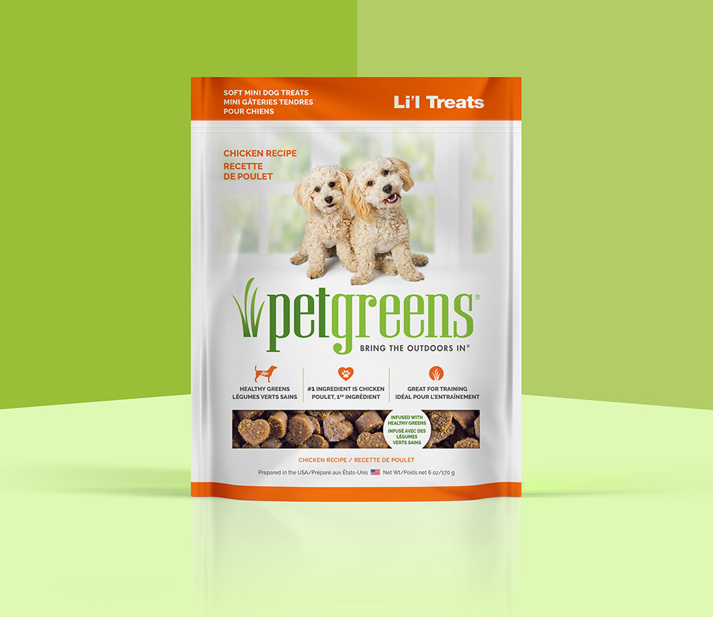 chicken dog treats package