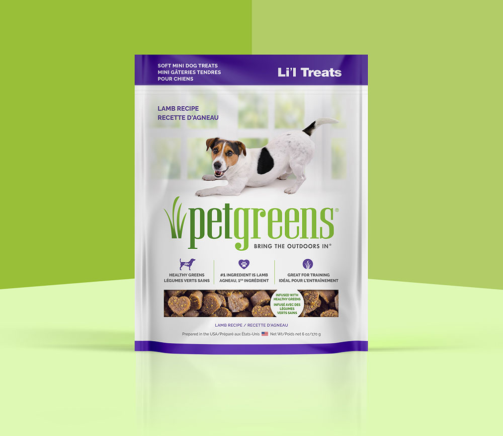 lamb dog treats package