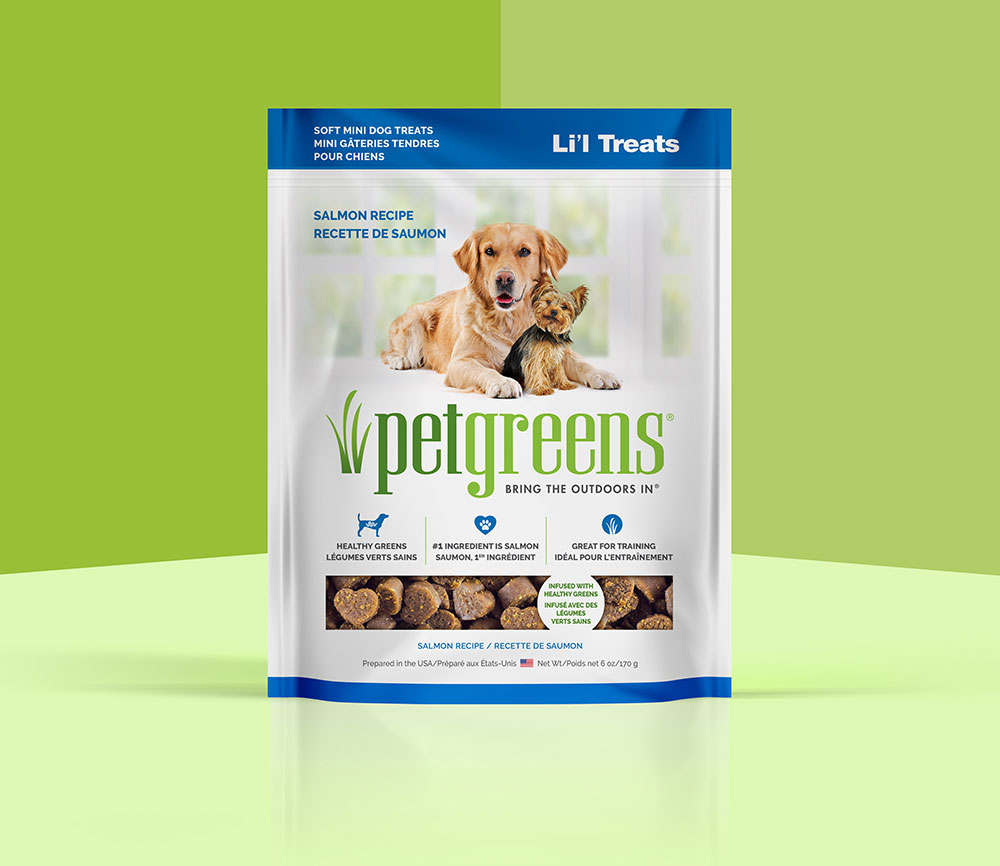 salmon dog treats package