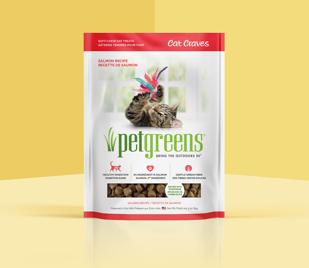 salmon cat treats package