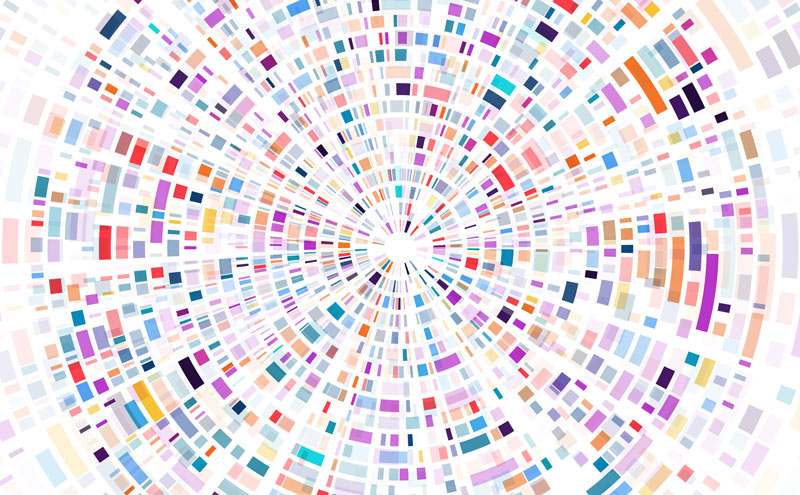 dna sequence chart illustration